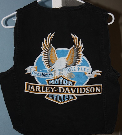 White Cat Denim Harley Vest