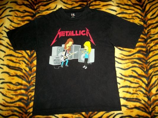 Wanted Beavis and Butthead Metallica Shirt