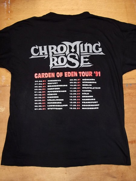 Vintage Chroming Rose Garden Of Eden Tour 1991 For Sale