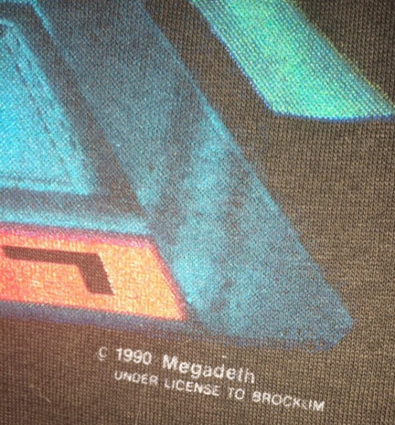 Real Megadeth tour shirt