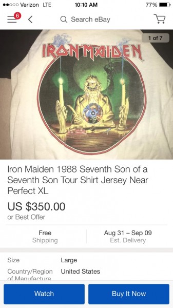 Iron maiden shirts no copyright?