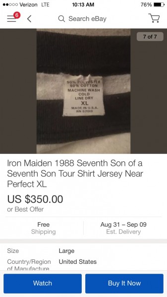 Iron maiden shirts no copyright?