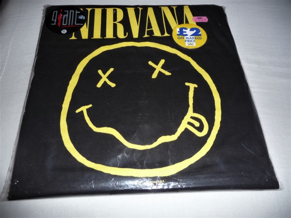 Nirvana smiley genuine 1992 t-shirt new