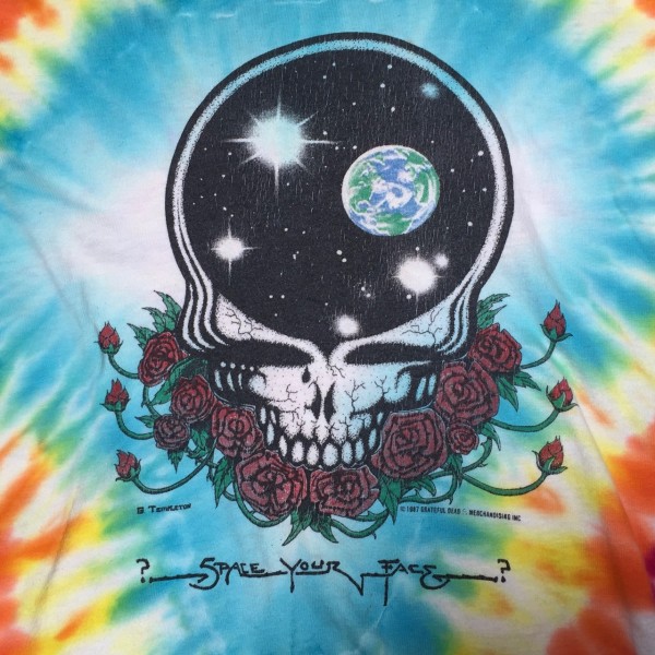 Grateful Dead 1987 SPACE YOUR FACE + tie-dye questions