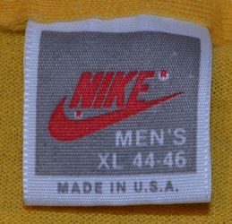 Nike Grey Orange Swoosh Tag