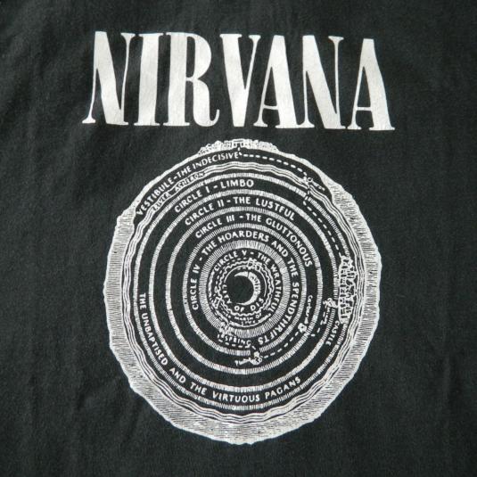 Vintage NIRVANA FUDGE PACKIN DANTES INFERNO T-SHIRT 90s XL