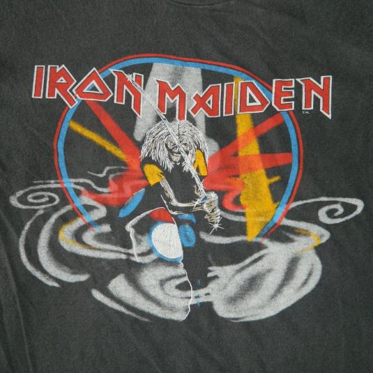 Vintage IRON MAIDEN JAPAN 19811982 TOUR TSHIRT ORIGINAL