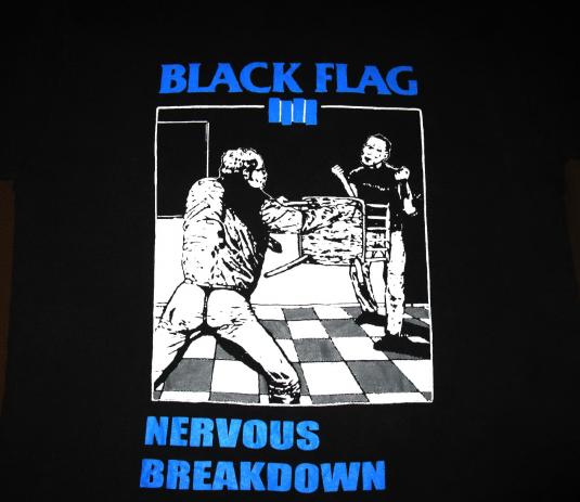 Black Flag Nervous Breakdown Vintage T Shirt