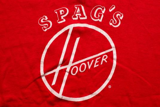 SPAG'S Hoover Logo T-Shirt, Vacuum Cleaner Company, 80s