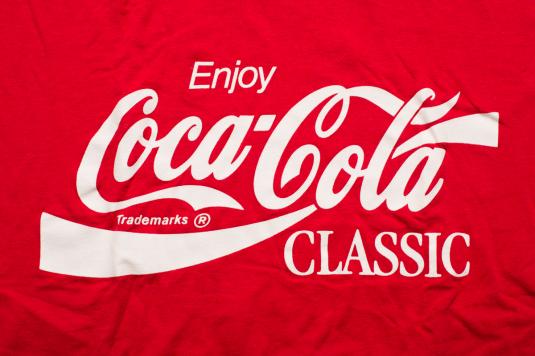 Coca-Cola Classic T-Shirt, Screen Stars, Enjoy Coke Ad, 80s