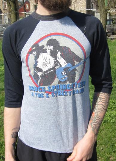 bruce springsteen baseball tee
