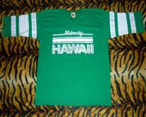   Logo 7 University Hawaii 80's 50/50 Raglan 
