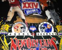 Super Bowl XXIV Joe Montana John Elway 49ers Broncos 