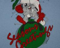  80's Seasons Greetings Christmas Mouse 