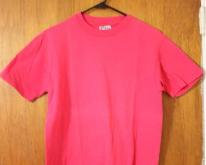 Blank  80's Hanes Beefy-T  Pink Fuschia Medium