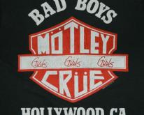  MOTLEY CRUE BAD BOYS 1987 TOUR  hollywood
