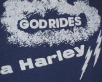  70s GOD RIDES A HARLEY  Davidson