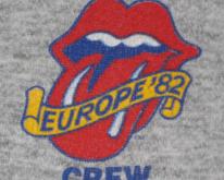  ROLLING STONES EUROPE '82 CREW TOUR SWEATSHIRT