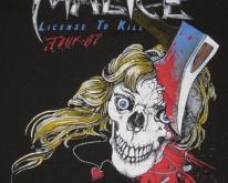  MALICE 1987 LICENSE TO KILL TOUR  80s metal