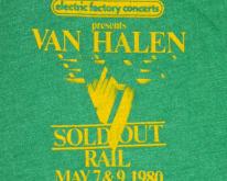  VAN HALEN 1980 WORKING CREW TOUR  concert