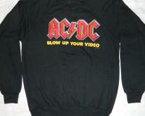  AC/DC NOS SWEATSHIRT 1988 Blow up your video tour