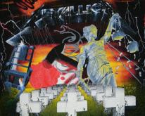  NOS METALLICA 1991 ALLOVER PRINT  xl