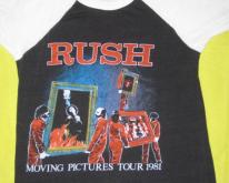 RUSH 1981 MOVING PICTURES TOUR JERSEY  80s