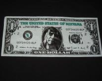  NIRVANA 1991 NEVERMIND DOLLAR BILL L/S  NOS