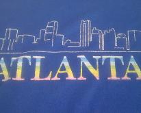 80s ATLANTA Rainbow stripes  nice