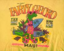 80s NEON MAUI Party Gecko Hawaii   1987