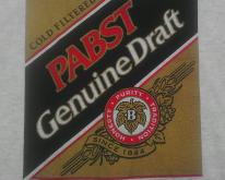  1980s PABST GENUINE DRAFT  beer alcohol
