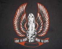  Harley Davidson Naked Woman On Skull  L soft