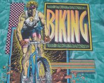  1980s/90s Biking Florida Acid Wash  L