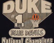  1991 DUKE University Basketball NCAA Champions 