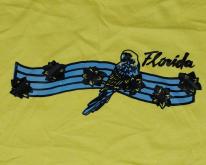  Florida Parot & Flowers Bird Yellow 