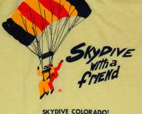  1980s Sky Diving Parachute Colorado  80s