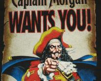  1990s Captain Morgan's Spiced Rum Black  