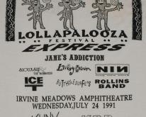  1991 Lollapalooza  NIN Janes Addiction Miller