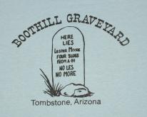  Tombstone Arizona Boothill Grave  Blue
