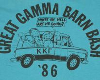 VIntage 1986 Kappa Kappa Gamma Frat Barn Bash Beer 