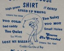 1980s Golfers Excuses Ringer  White Golf Funny