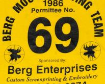  1986 69 Moose Hunting Team