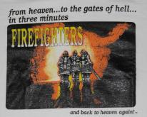  1990s Firefighters To Heaven and Hell White  