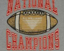  80s AL Williams Football National Champions 