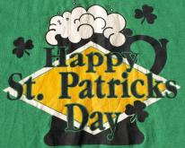 1980s Happy St Patricks Day Irish Beer Mug