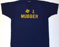  #1 Mugger Navy Blue Soft Thin  1980s