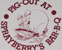  Georgia Pig Out BBQ Bar-B-Q Hog Sprayberrys 