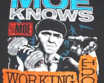  Three Stooges Moe Knows Working Out Black 