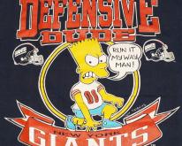  1990 Bart Simpson New York Giants Football 