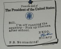 1990s Hilary Clinton President Letter T-S